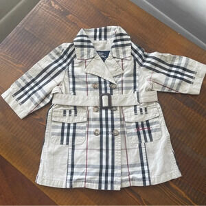 Coat trench 3/6 months Burberry beige